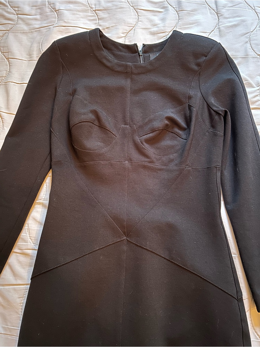 Robert Rodriguez Black Sculpted Bodycon Sheath Dress Size 4 XXS XS